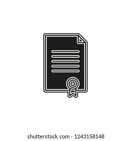certificate creative icon. Simple element illustration. certificate concept symbol design from Science collection. Can be used for web and mobile