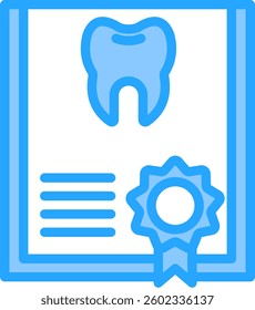 Certificate Dentist Icon Element For Design