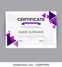 certificate Design for Achievement. vector illustration template.