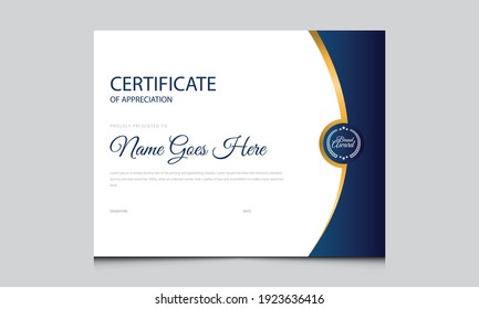 	
Certificate Design | Award, Diploma, School Certificate Template.