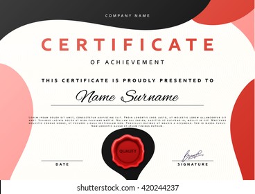 Certificate design border frame. Template  achievement diplom.  Premium paper present guilloche