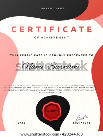 Certificate design border frame. Template  achievement diplom.  Premium paper present guilloche 