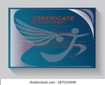 certificate design for champions and graduation