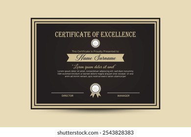 Certificate Design in different minimal style