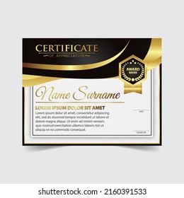 Diseño de certificado. Plantilla de frontera monetaria para diploma. Antecedentes del bono regalo de color oscuro. Ilustración de vectores - Diseño de plantillas