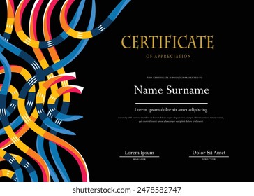Certificate Design Flat Modern Template
