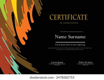 Certificate Design Flat Modern Template