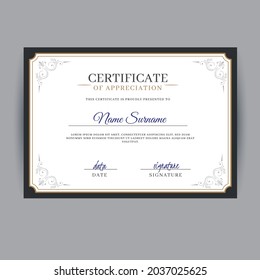 certificate design with luxury and modern certificate award design template pattern. diploma,Vector illustration