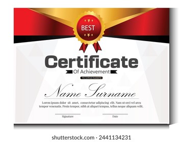 "Certificate design: Merging elegance and information for lasting recognition."