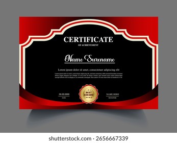 certificate design Modern exclusive certificate design template