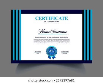 certificate design new concept clean template