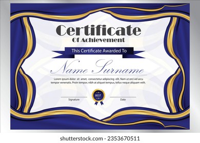 certificate design new professional for all academic activities 