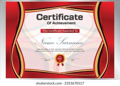 certificate design new professional for all academic activities 