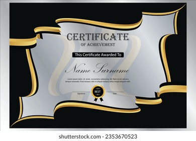 certificate design new professional for all academic activities 