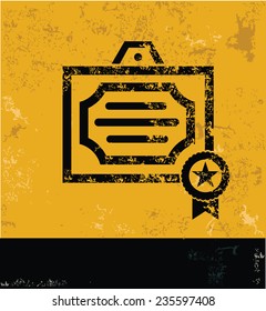 Certificate design on yellow background,yellow vector