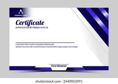 Certificate design. Certificate of recognition. Certificate template