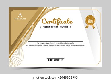 Certificate design. Certificate of recognition. Certificate template