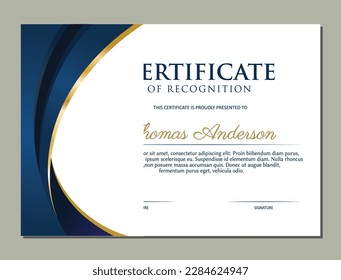 Certificate design. Certificate of recognition. Certificate template. Free Sertificate