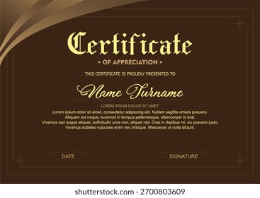 Certificate design. Certificate of recognition. Certificate template. Free Sertificate