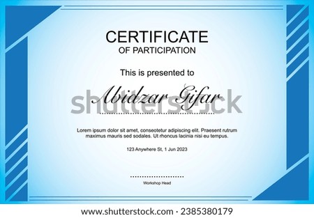 Certificate design. Certificate of recognition. Certificate template. Free Sertificate