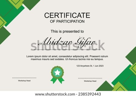 Certificate design. Certificate of recognition. Certificate template. Free Sertificate