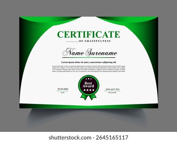 Certificate design sample for create professional certificate
