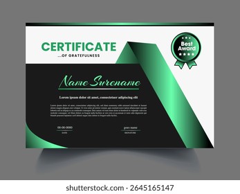 Certificate design sample for create professional certificate