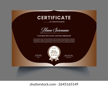 Certificate design sample for create professional certificate