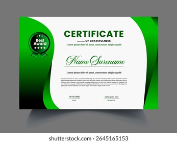 Certificate design sample for create professional certificate