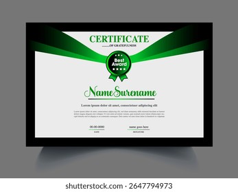 Certificate design sample for create professional certificate