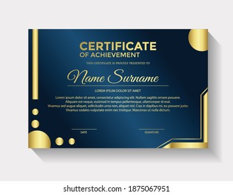 certificate design for school or graduation and champions