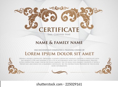 Certificate Design Template.