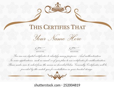 Certificate Design Template.