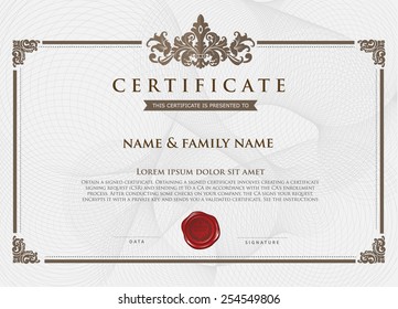 Certificate Design Template.