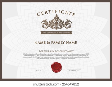 Certificate Design Template.