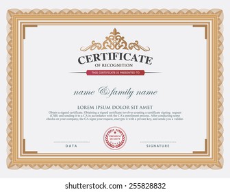 Certificate Design Template.