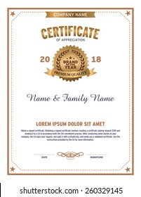 Certificate design template