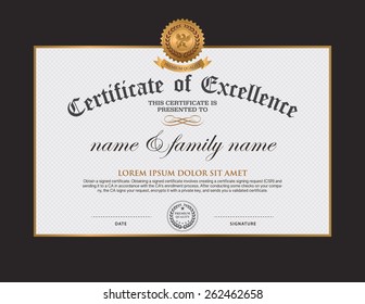 Certificate design template