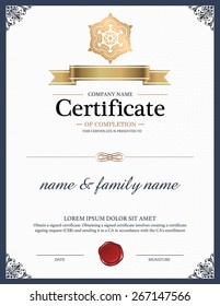 Certificate Design Template. 