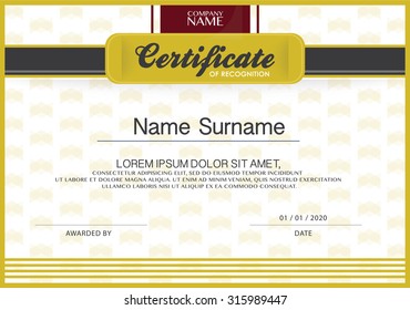 Certificate Design Template. 