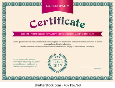 Certificate Design Template.