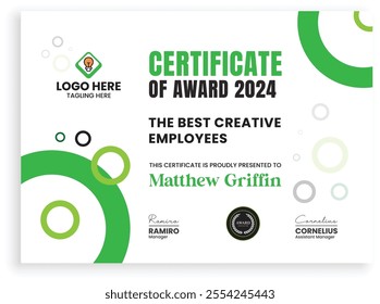 Certificate design template Banner Vector For editing, Achievement success certificate