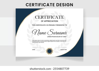 certificate design template and Colorful  certificate design with luxury and modern certificate award design template pattern
