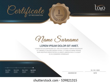 Certificate design template layout template in A4 size