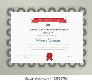 Certificate Design Template. Luxury, modern style
