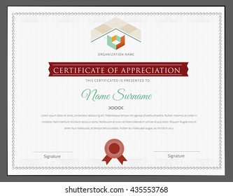 Certificate Design Template. Luxury, vintage styl