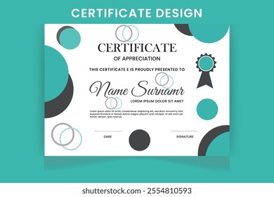 certificate design template and modern certificate award design 