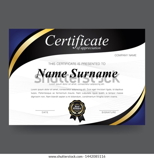 modern certificate design free download