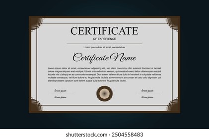 Certificate design templet for university and school
