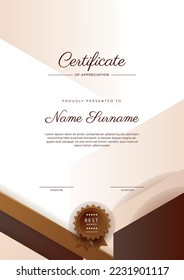 Certificate design vector for diploma certificate, employee of the month, award certificate template and much more
